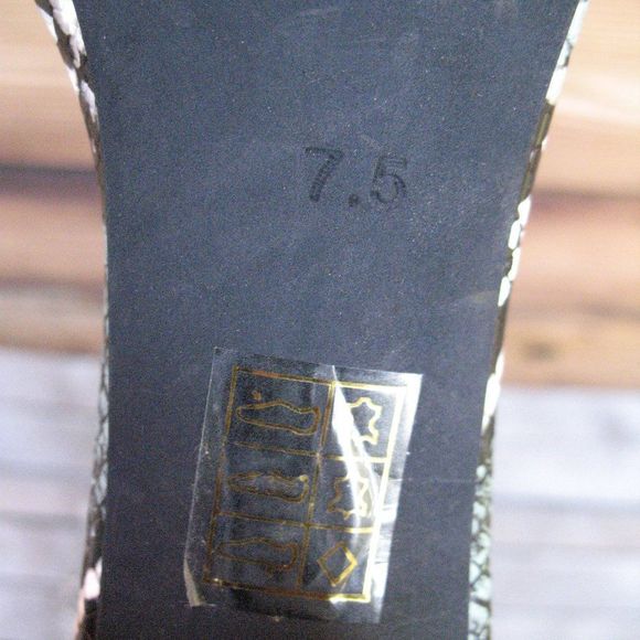 Jeffrey Campbell Snake Print Block Heel Sandals - Picture 7 of 8